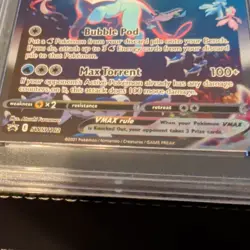 2021 POKEMON SWSH BLACK STAR PROMO #182 FULL ART/VAPOREON VMAX PSA 8 - Image 3