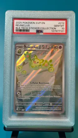 2025 POKEMON SVP EN-SV BLACK STAR PROMO #212 REUNICLUS PSA 10 - Image 1