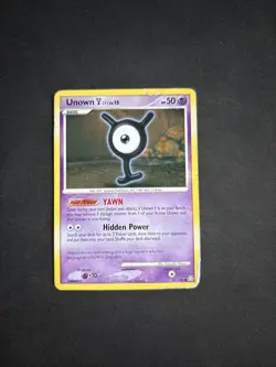 Pokemon TCG Unown Y Legends Awakened 81/146 Regular Uncommon Non Holo - PLAYED - Image 1