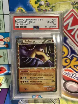 Pokemon Machamp Prime Ultra Rare HGSS Triumphant 95/102 PSA 10 - Image 1