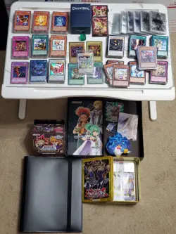 Yugioh 500+ Card Lot With 2 Decks, Winged Dragon Of Ra DOD, Vintage, Box & More! - Image 1