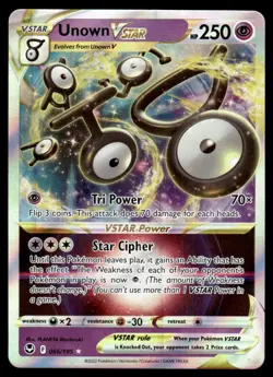 2022 Sword & Shield - Silver Tempest Unown VSTAR VSTAR/Rare Holo VSTAR #66 - Image 1
