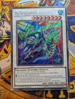 Hi-Speedroid Kitedrake - BLHR-EN044 - Secret Rare - 1st Edition Yugioh - VLP - Image 1