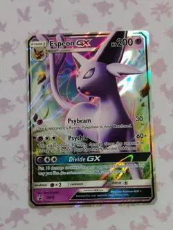 2017 Pokemon #SM35 Espeon GX Black Star Promo Holo, NM - Image 1