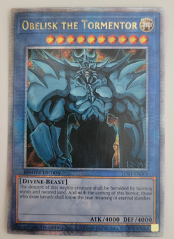 Yu-Gi-Oh Obelisk the Tormentor Quater Century Secret Rare LC01-EN001 Nm - Image 1