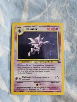 Pokemon TCG Haunter Holo 6/62 Fossil Vintage 1999 WOTC Card M/NM - Image 1