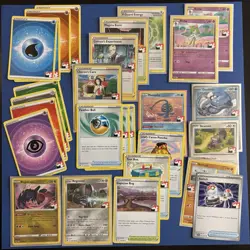 Pokemon Prize Pack Series Lot of 27 Stamped Regular NON HOLO Cards KIRLIA x2 - Image 1
