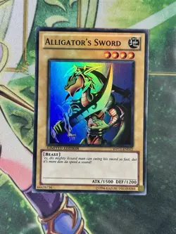 Yugioh Alligator's Sword WP11-EN012 Super Rare Limited Edition LP/MP - Image 1