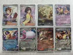 Pokemon 151 LOT - 8 Card Lot - Erika, Bill, Omanyte & 5 EX Cards - Pokemon TCG - Image 1