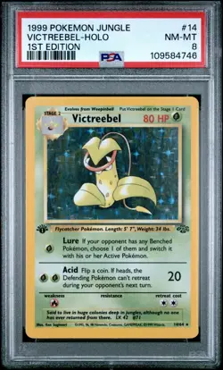 Victreebel 14/64 Jungle 1st Edition Holo 1999 Pokemon Card PSA 8 NM - MT 14/64 - Image 1