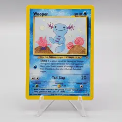 Wooper Neo Discovery 71/75 Vintage WOTC Pokemon Card TCG 2001 - Image 1