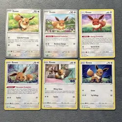 Pokemon Cards Lot Eevee! 2017-2025 Pokemon Go 151 Prismatic Evolutions + More! - Image 1