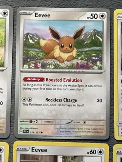 Pokemon Cards Lot Eevee! 2017-2025 Pokemon Go 151 Prismatic Evolutions + More! - Image 3