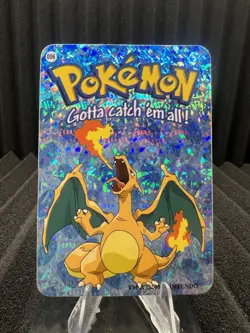 Charizard #6 - Vintage Vending Machine Prism Sticker 2000 - Pokemon Card NM - Image 1