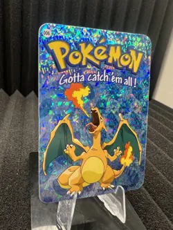 Charizard #6 - Vintage Vending Machine Prism Sticker 2000 - Pokemon Card NM - Image 2