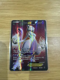 Pokemon Mewtwo EX TCG Full Art Ultra Rare Card Breakthrough 158/162 - Image 1