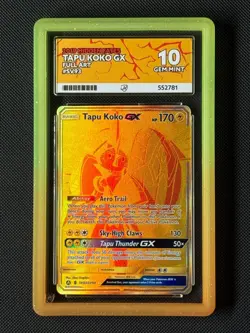 ACE 10 Tapu Koko GX Sv93/Sv94 Pokemon Card Hidden Fates: Shiny Vault GEM MINT - Image 1