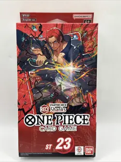 One Piece TCG Red Starter Deck 23 Shanks ST-23 Card Game New Sealed - Image 1