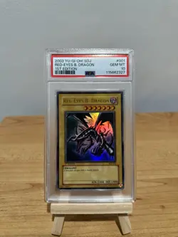 Yu-Gi-Oh! TCG SDJ Red-Eyes B. Dragon 1st Edition GEM MT PSA 10 #001 - Image 1
