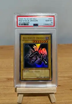 Yu-Gi-Oh! TCG SDJ Red-Eyes B. Dragon 1st Edition GEM MT PSA 10 #001 - Image 2