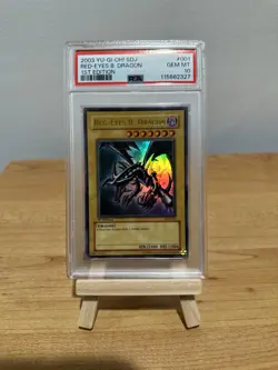 Yu-Gi-Oh! TCG SDJ Red-Eyes B. Dragon 1st Edition GEM MT PSA 10 #001 - Image 3