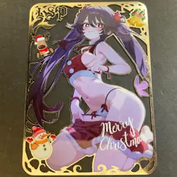 Goddess Story Gold METAL Card - Maiden Party - Serial Number #/100! Anime Girl - Image 1