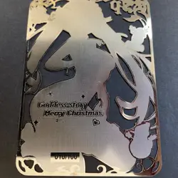 Goddess Story Gold METAL Card - Maiden Party - Serial Number #/100! Anime Girl - Image 5