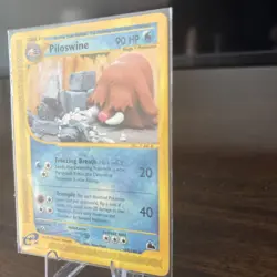 Pokemon TCG Skyridge Piloswine Reverse Holo Card 24/144 LP Condition - Image 2