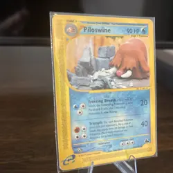 Pokemon TCG Skyridge Piloswine Reverse Holo Card 24/144 LP Condition - Image 3