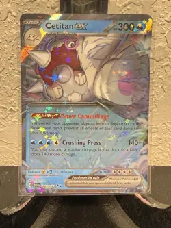 Pokemon TCG Cetitan EX Double Rare Card 65/182 Destined Rivals - Image 1