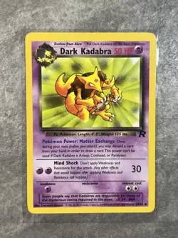 Dark Kadabra 39/82 Pokemon TCG Vintage Team Rocket Regular Card (Light Play) - Image 1