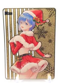 Goddess Story - Gold Metal Waifu Card - Rem - NUMBERED 036/100 - Image 1