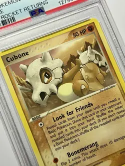 Cubone 51/109 •PSA 8 NM-MT• Common EX Team Rocket Returns 2004 Pokemon Card - Image 4