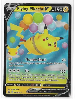 Flying Pikachu V 006/025 Pokemon Celebrations Sword Shield Rare Card NM - Image 1