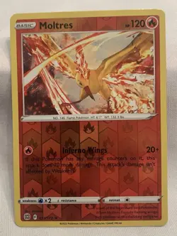 Moltres 21/172 Brilliant Stars Reverse Holo Rare Pokemon Card TCG Pokemon - Image 1