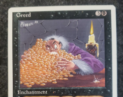 Greed 4th Edition NM Black Rare MAGIC THE GATHERING MTG CARD (DS3D1E2) - Image 3