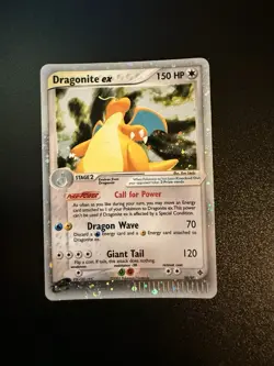 LP - Dragonite ex 90/97 - Pokemon Card EX Dragon Holo Rare Swirl - Image 1