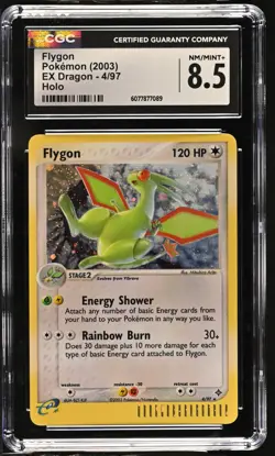 CGC 8.5 Flygon 2003 EX Dragon 4/97 Holo Pokemon Card - Image 1