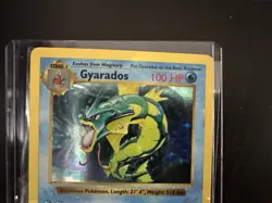 Gyarados 6/102 Shadowless Holo Pokemon Card Base Set Near Mint Minus NM- - Image 2