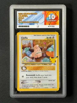 ACE 10 Cleffa 20/111 Celebrations Pokemon Card Classic Collection GEM MINT - Image 1