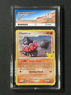 ACE 10 Claydol 15/106 Holo Pokemon Card Celebrations Classic Collection GEM MINT - Image 1