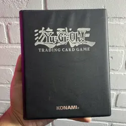 Yu-Gi-Oh! Trading Card Game Card Binder Vintage 1996 Black & Silver Hardcover - Image 1