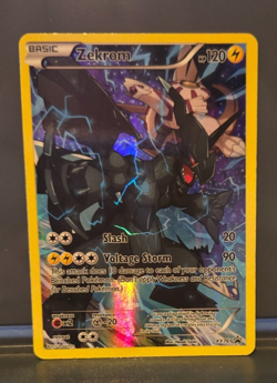 Pokemon Zekrom XY76 Full Art Black Star Holo Promo Card-NM - Image 1