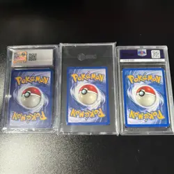 Graded Vintage Pokemon TCG 3 Card Lot PSA, SGC, CGC - Image 2