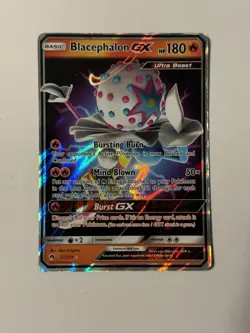 Pokemon TCG Blacephalon GX Ultra Rare Card 52/214 SM Lost Thunder - LP/MP - Image 2