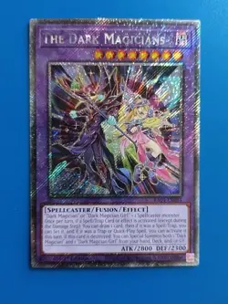 Near Mint Yugioh The Dark Magicians Platinum Secret Rare RA04-EN054 - Image 1