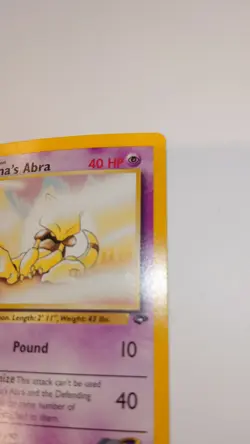 🔥Sabrina's Abra Pokemon Card 93/132 Gym Challenge Non-Holo 2000 WOTC 40HP - Image 3