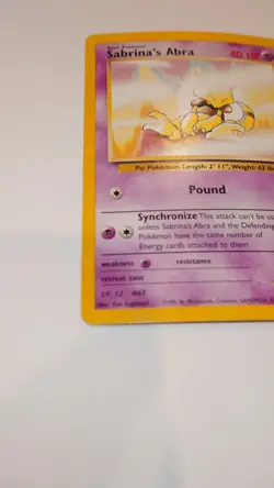 🔥Sabrina's Abra Pokemon Card 93/132 Gym Challenge Non-Holo 2000 WOTC 40HP - Image 5