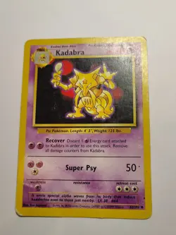 Pokemon Card: Kadabra 32/102 Base Set Vintage! HP - Image 1
