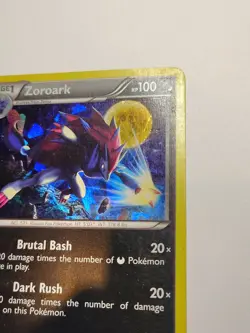 Pokemon Zoroark Dark Explorers Holo Rare Card 71/108 Cracked Ice HP - Image 3